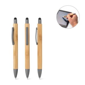 Caneta esferográfica bambu personalizada