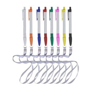 Caneta Plástica com cordão personalizada